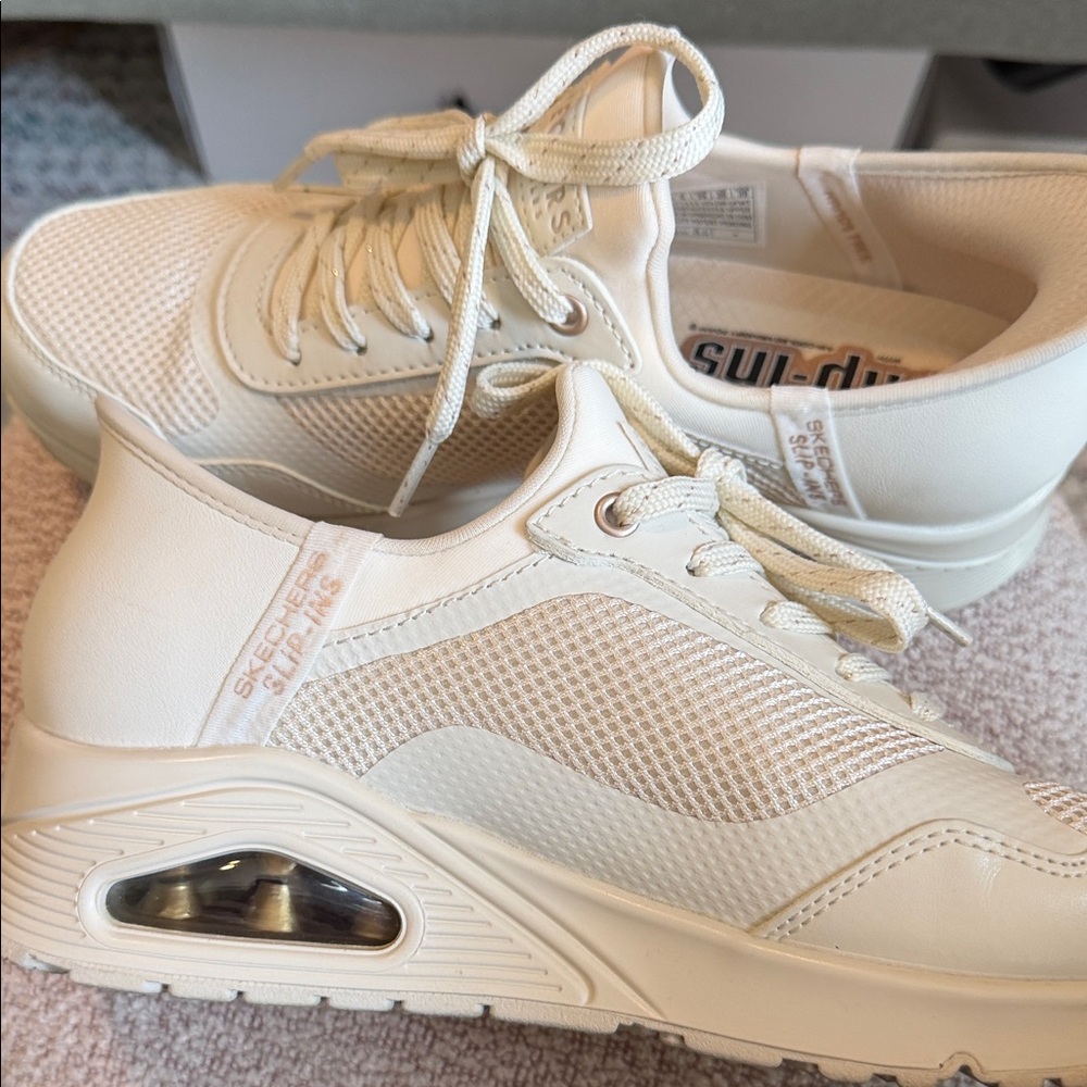 Skechers Women's cream slip ins Sneakers